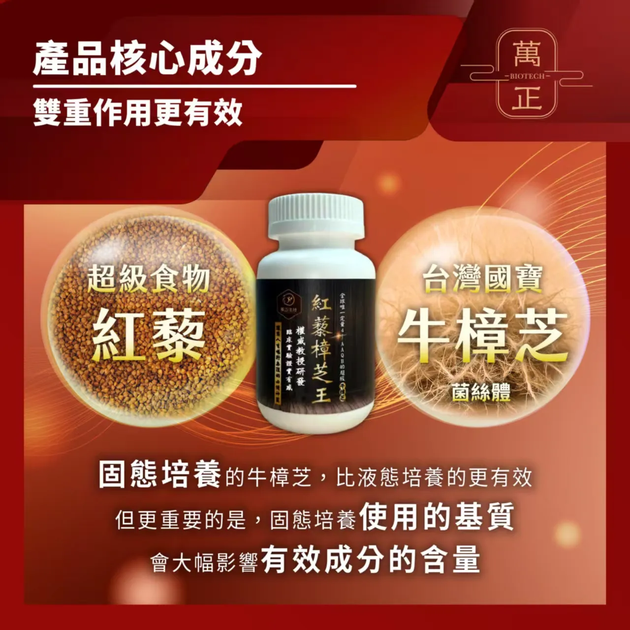 紅藜樟芝王 專利牛樟芝菌絲體萃取 4-AAQB核心成分 熬夜應酬必備 增強體力 促進新陳代謝 牛樟芝菌絲
