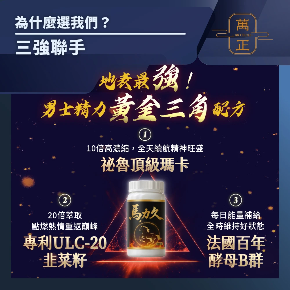 馬力久精力補充錠 黑根馬卡 韭菜籽精華 綜合維生素 保證有感 夜生活必備  馬卡10倍濃縮 10倍韭菜籽濃縮物