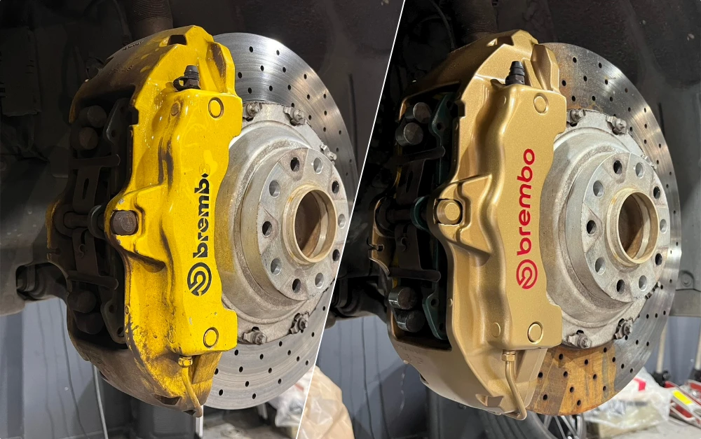 Brembo 18Z 烤漆改色「陶煞金」