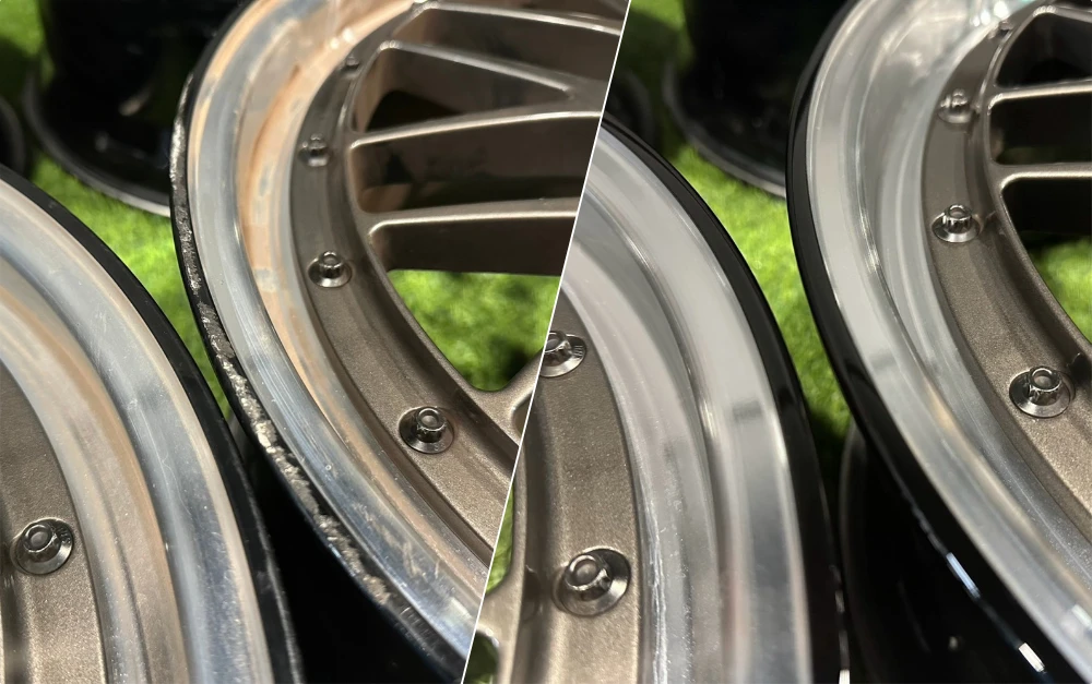 BBS LM 外唇「烤漆修復」