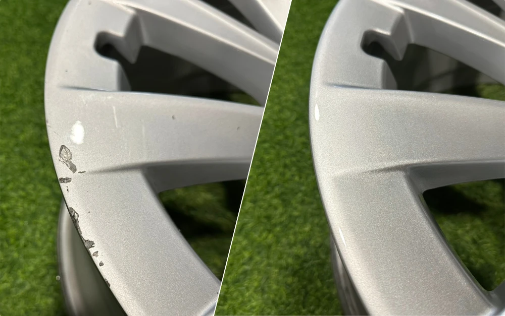 Tesla Model 3 原廠鋁圈「烤漆修復」