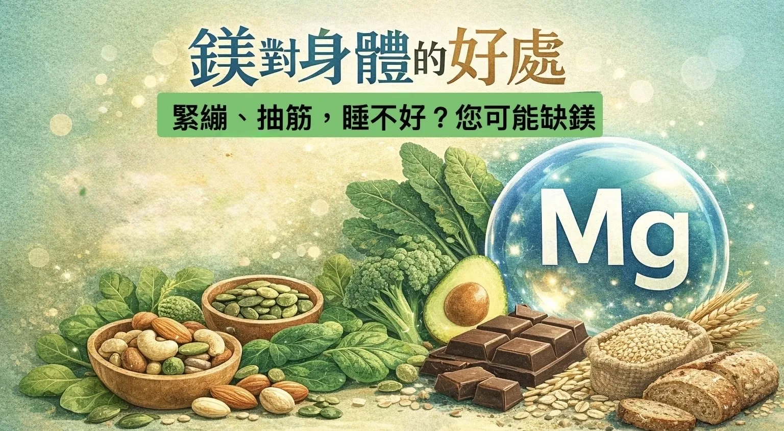 鎂是讓身體放鬆的關鍵營養素