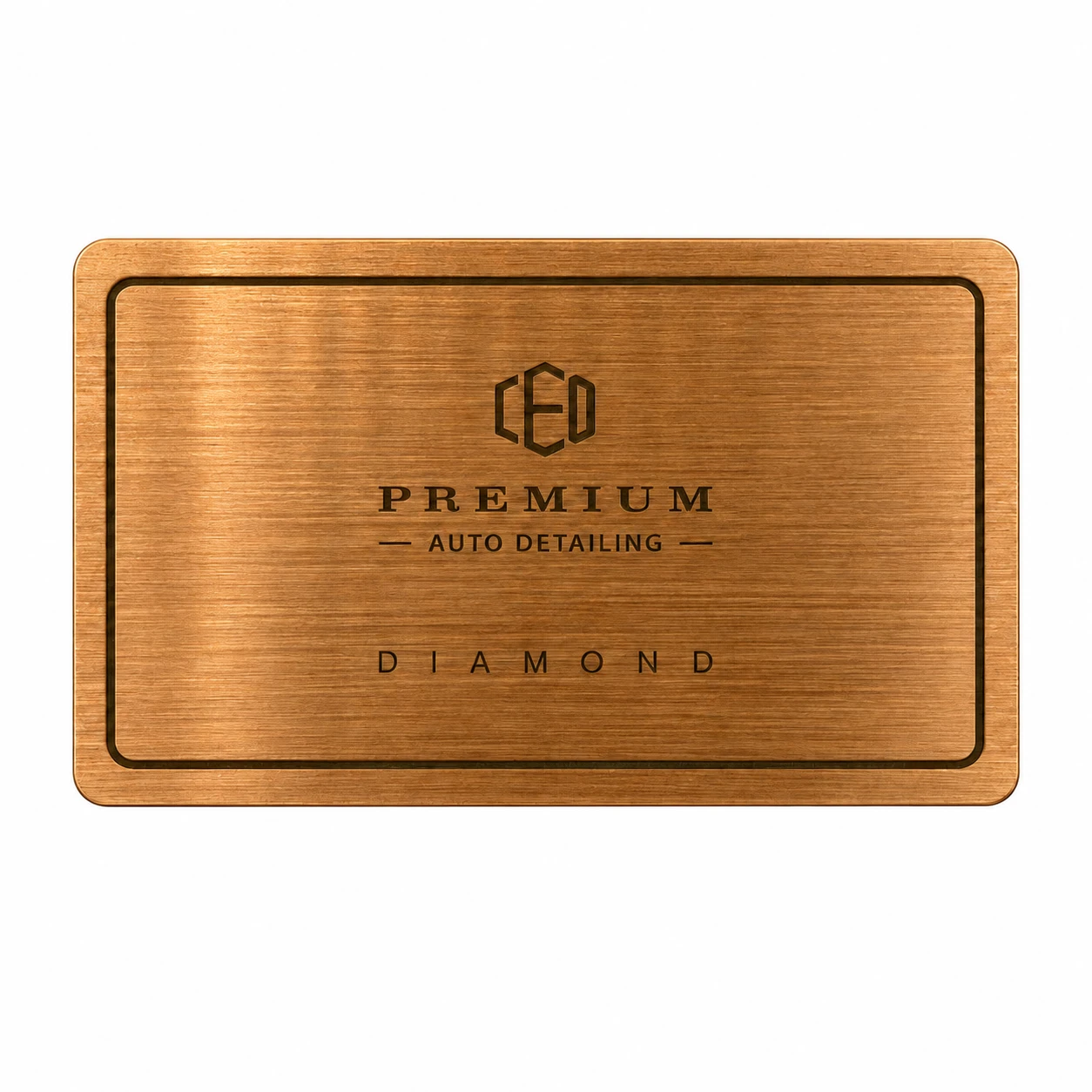 金屬卡 玫瑰金 印銀