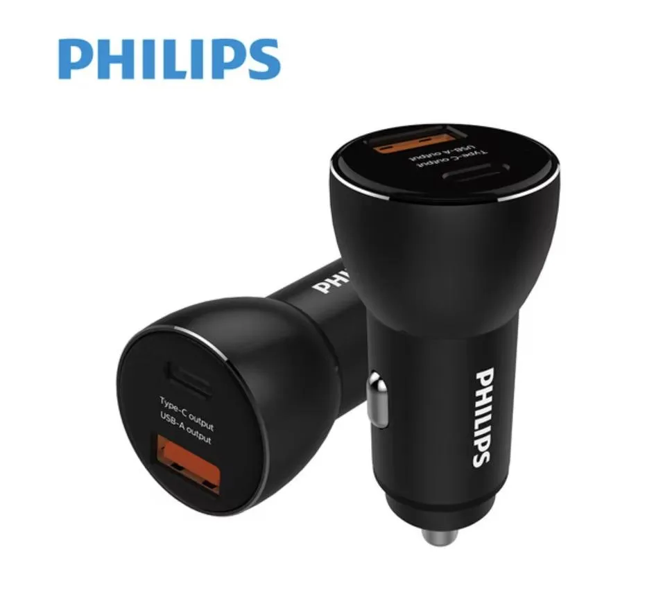 PHILIPS 飛利浦36W Type-C PD+QC智能車充 DLP2521