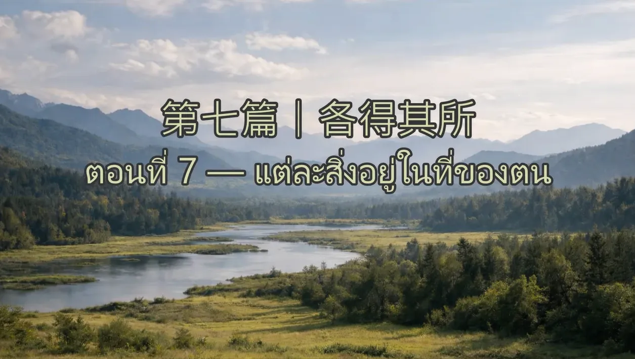 道總萬象-第七篇｜各得其所ตอนที่ 7 — แต่ละสิ่งอยู่ในที่ของตน