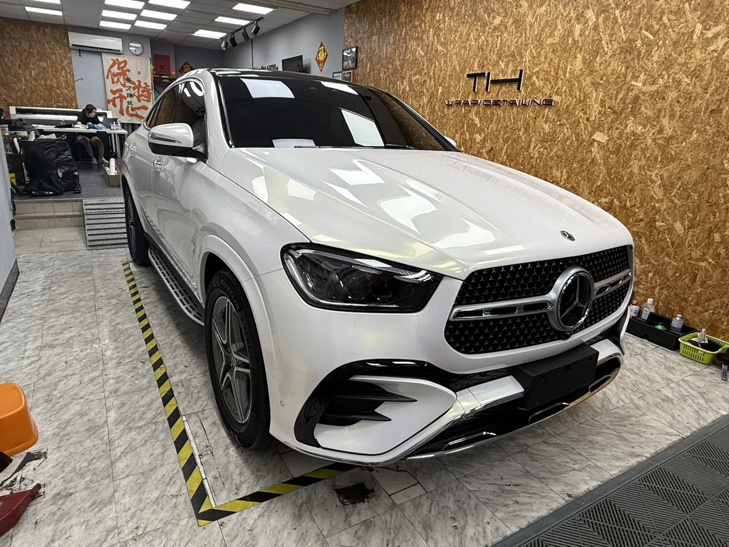 GLE300d  KSG color PPF Diamond gold max 局部黑化 螢幕保護貼｜高雄汽車包膜｜高雄車體包膜