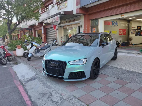 AUDI A3｜kkvinyl CGM Chameleon Candy Gray Green