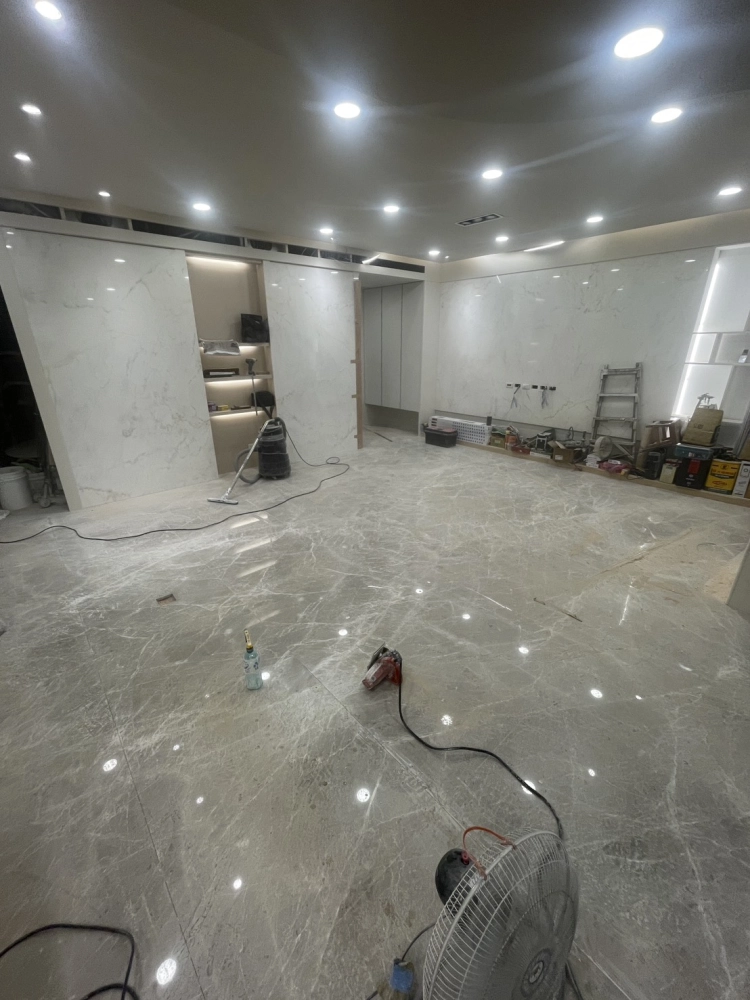 地坪 切縫 填膠 研磨拋光