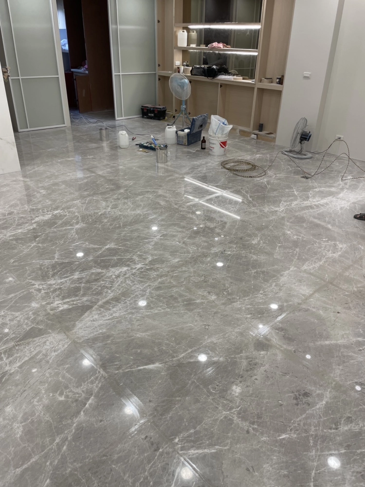 地坪 切縫 填膠 研磨拋光