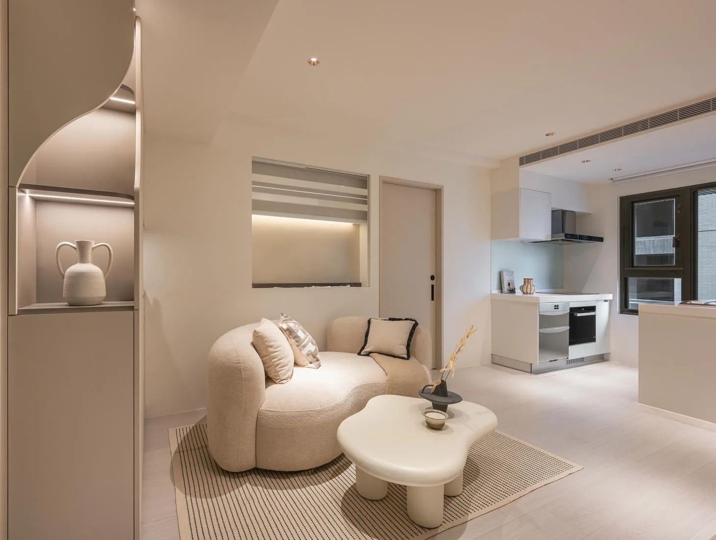 奶油色系，打造一室溫柔