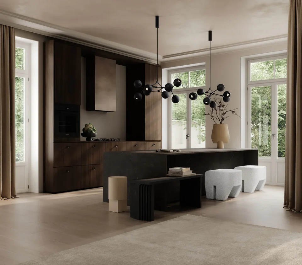 Sculpt雕塑感凳 - 米白色