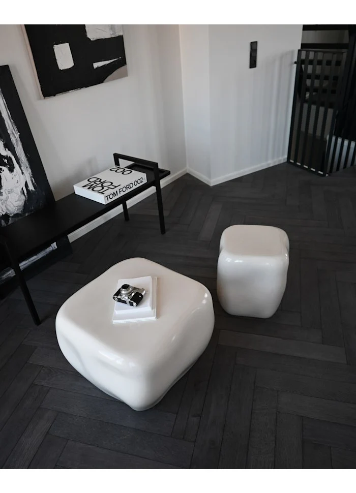 Ishi 咖啡桌, 小 - 亮面白樺木色