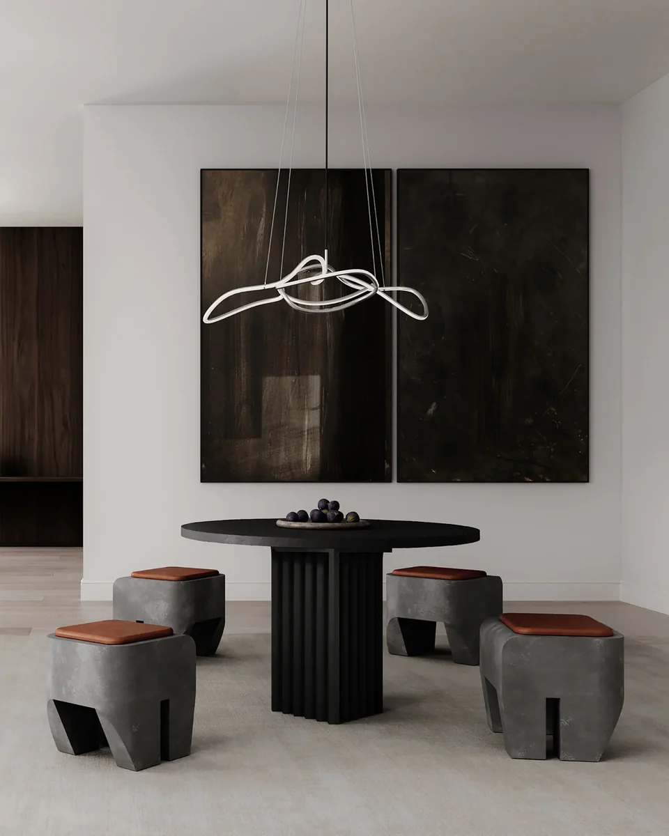 環形托盤,大 - 大地色