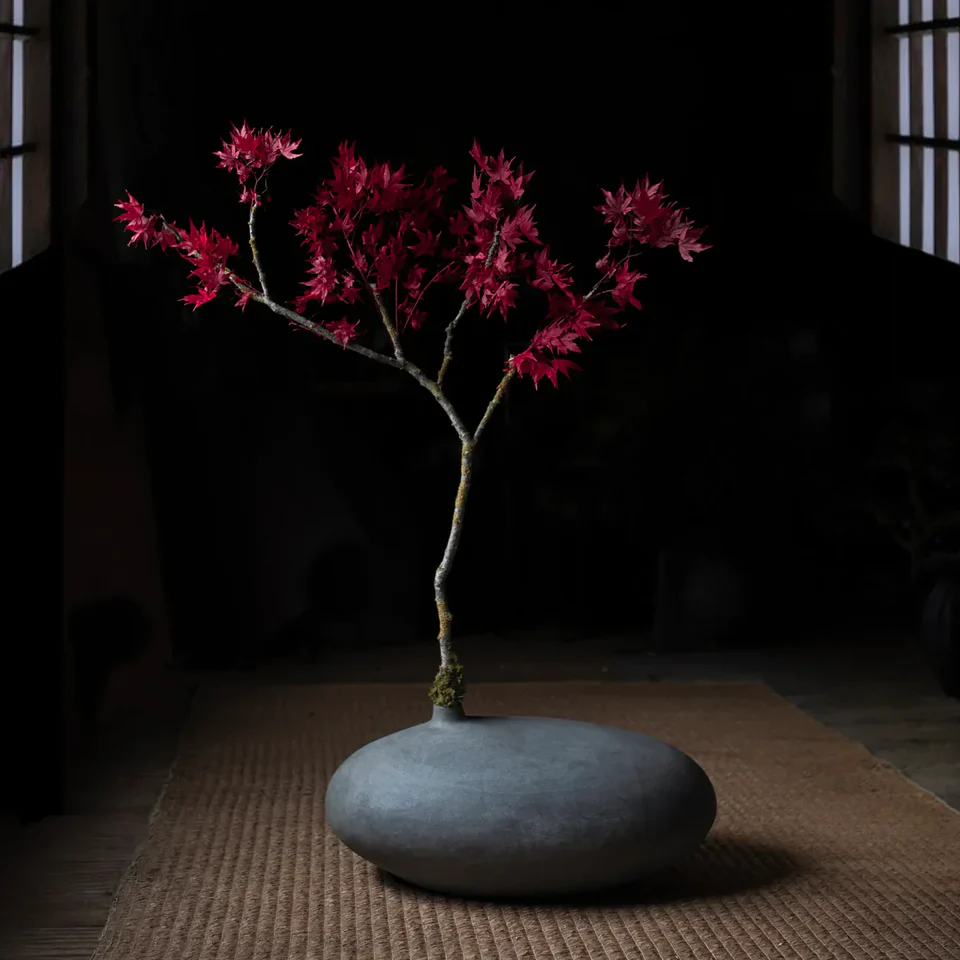 潛艇花瓶,矮胖型 - 深灰色