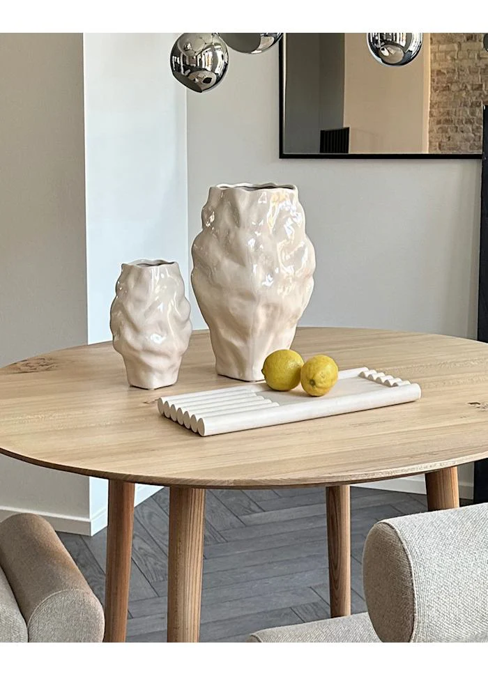 Katachi 花瓶,中 - 高釉樺木色