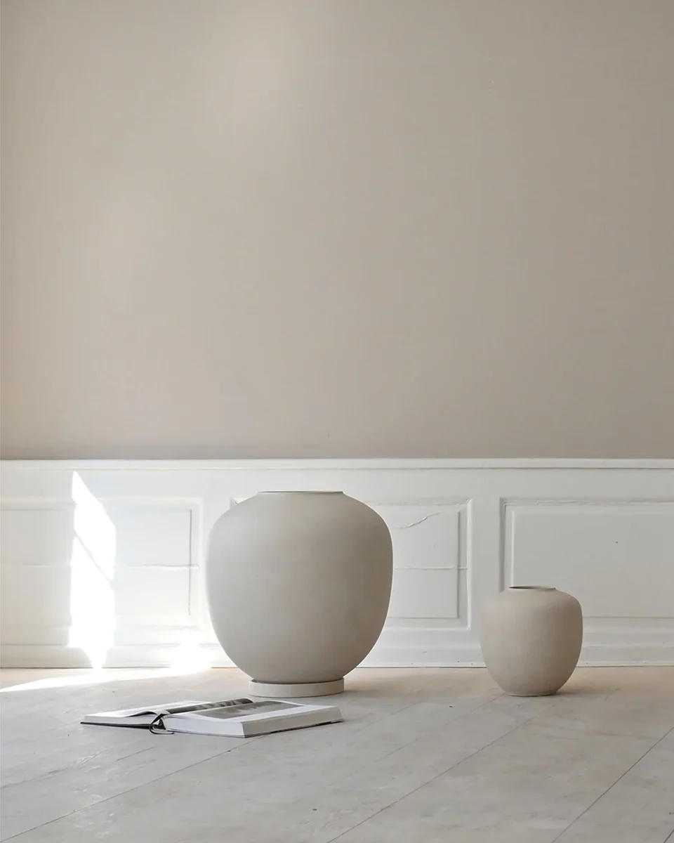 素直花瓶,小 - 白樺色