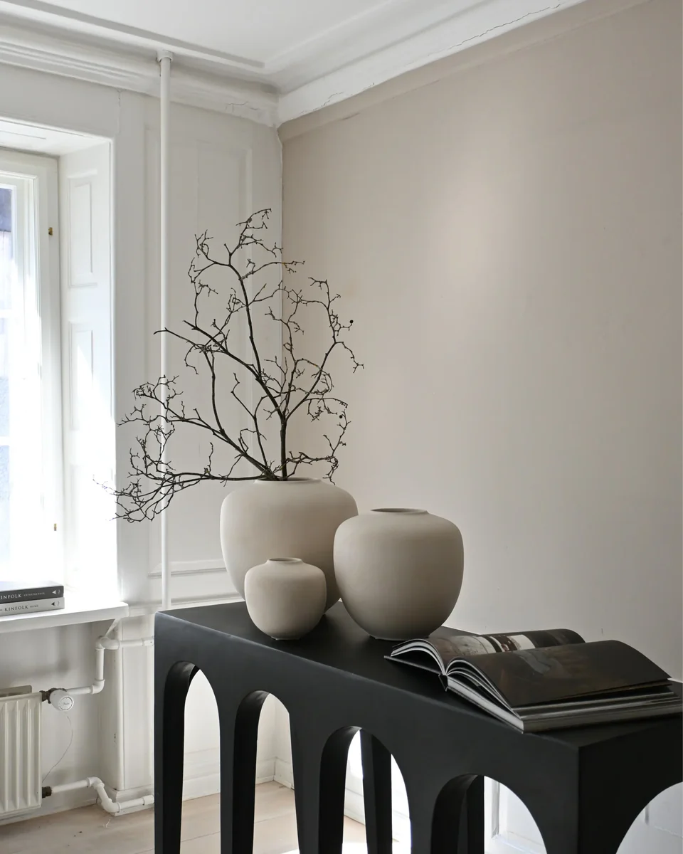 素直花瓶,中型 - 白樺色