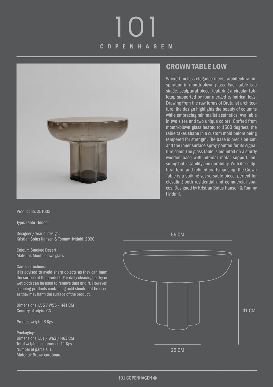 皇冠桌,低 - 煙霧森林