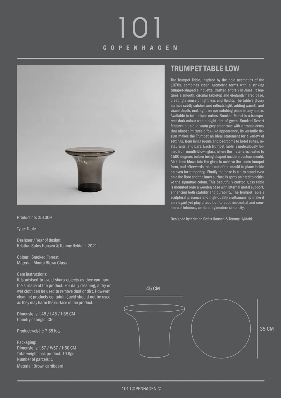 Trumpet矮桌 - 煙霧森林