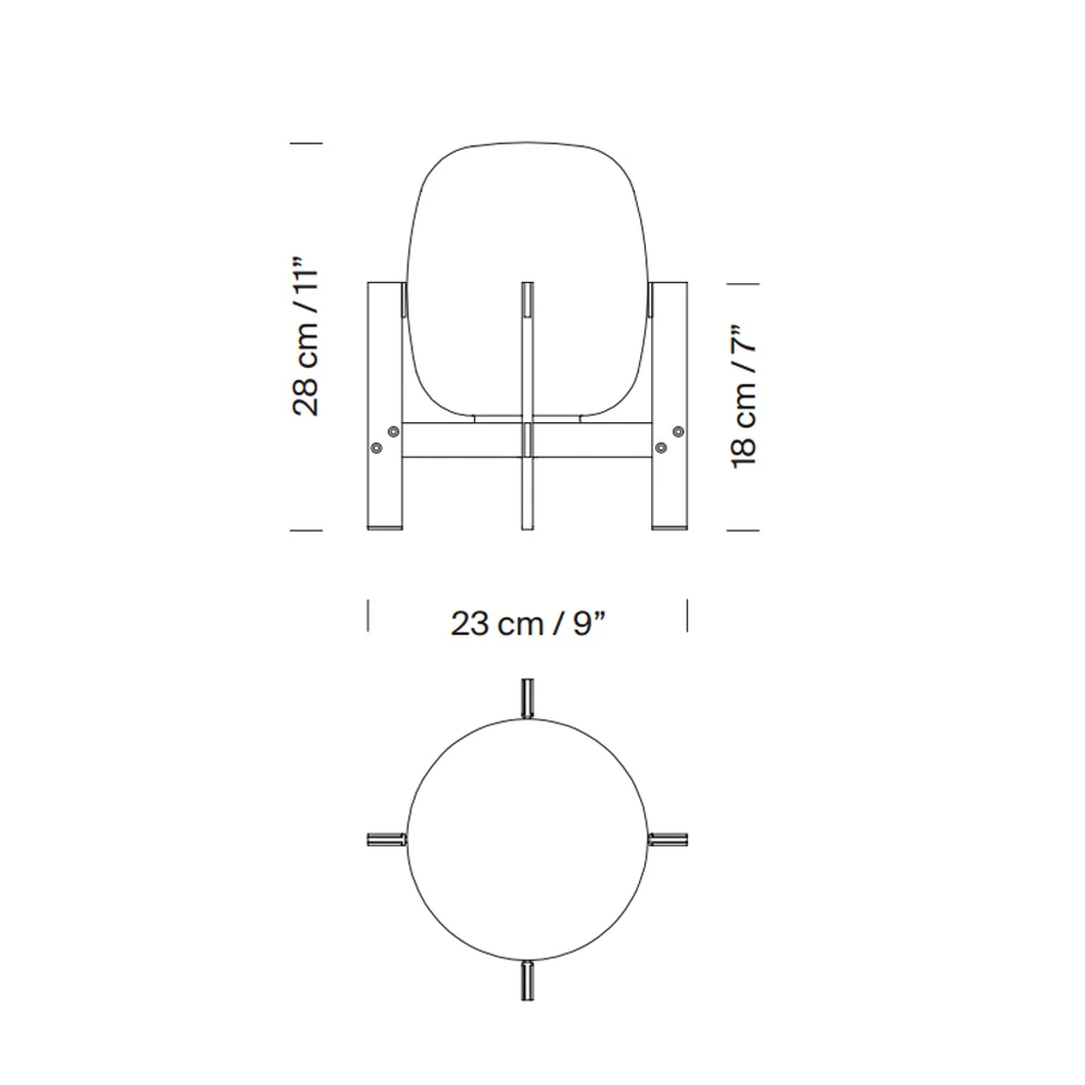 Cesta / Cestita Metalica 桌燈