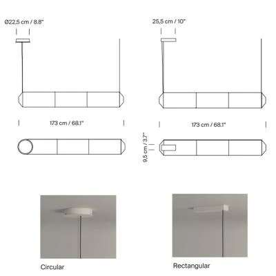 Tekio Horizontal P3 吊燈