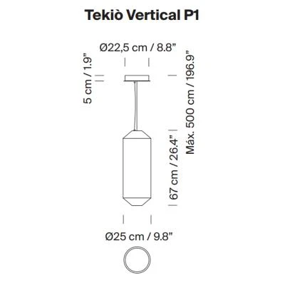 Tekio Vertical P1 吊燈