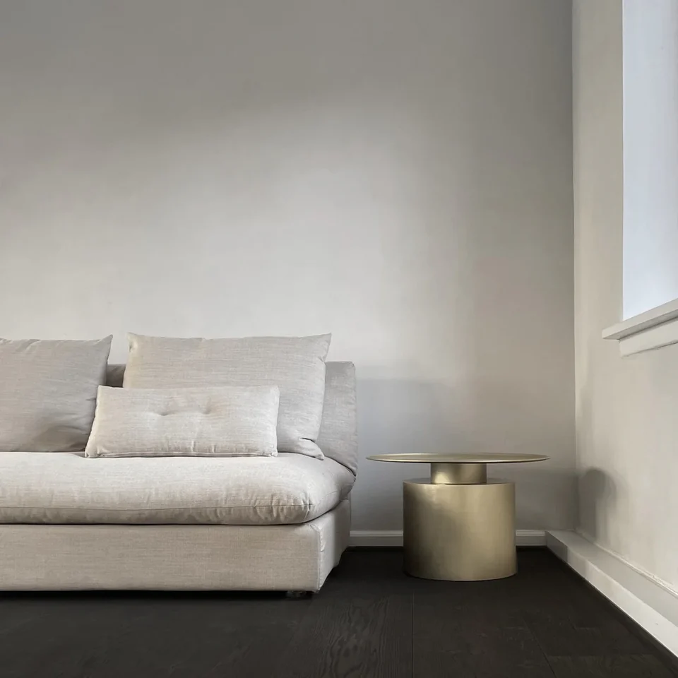 柱桌,低 - 黃銅色