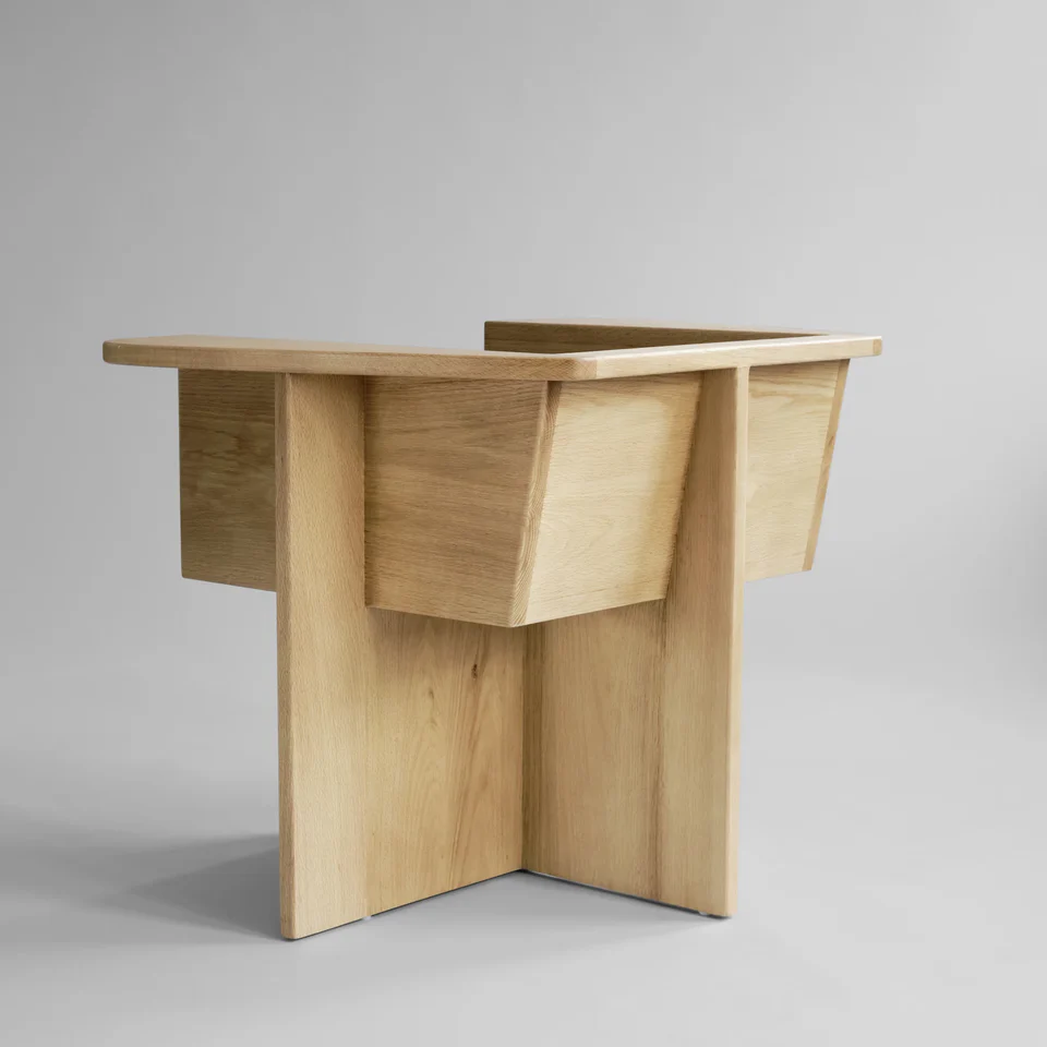 Brutus休閒椅 - 天然橡木