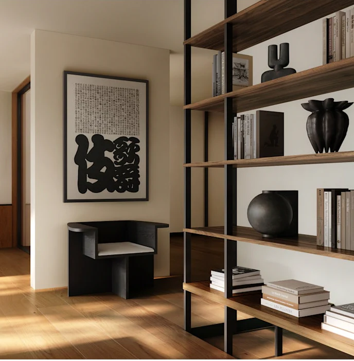 Brutus 休閒椅 - 咖啡黑橡木色