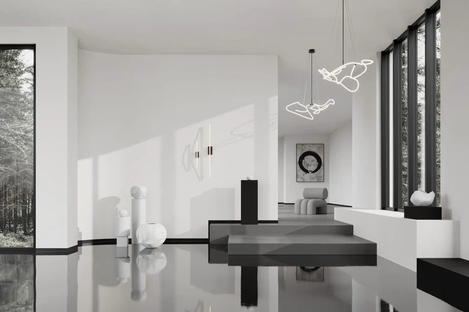 弓形壁燈,大 - 青銅色