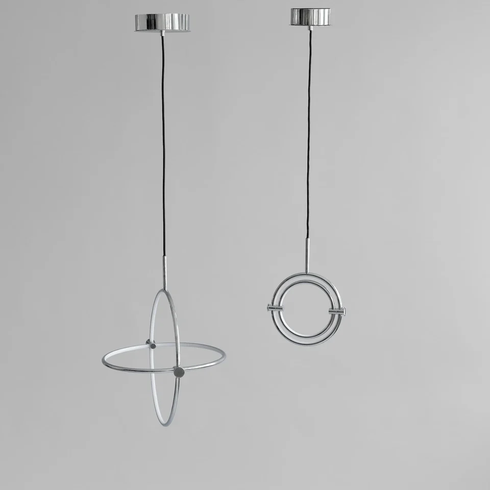 圓環吊燈,迷你 - 鏡面鍍鉻