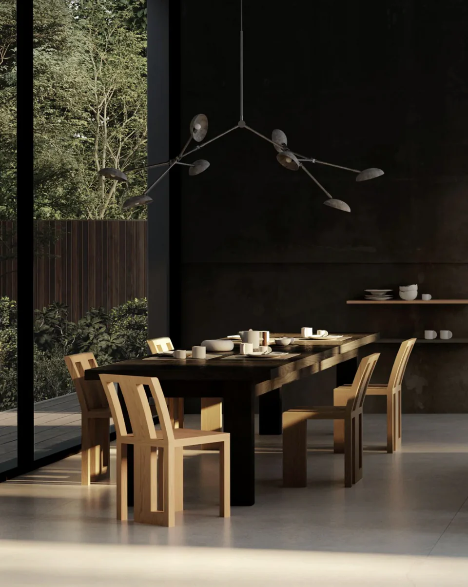 滴形吊燈 - 斑駁灰色