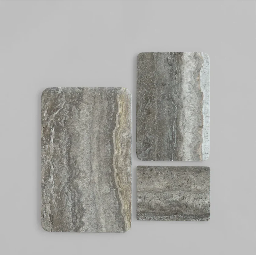 環形長方托盤,小 - 大地色