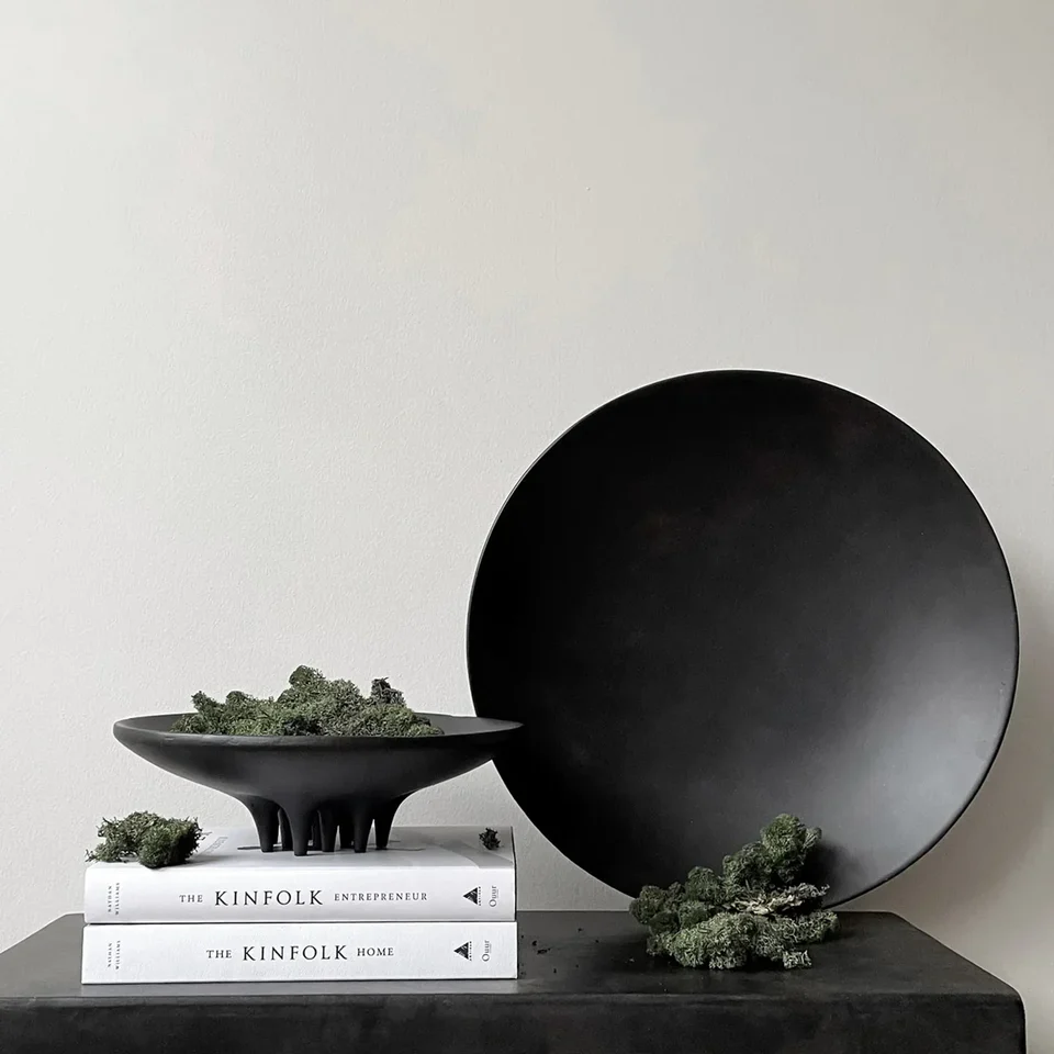 美杜莎陶盤,大 - 咖啡色