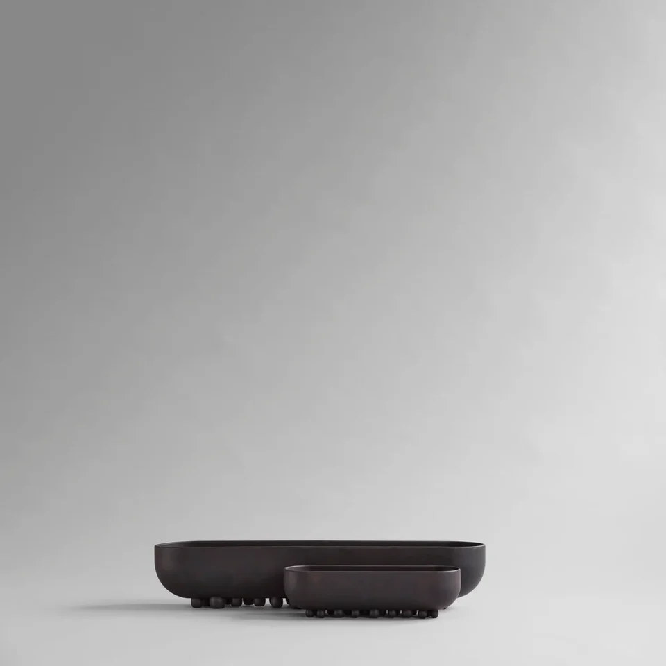 珍珠盤,迷你 - 咖啡色