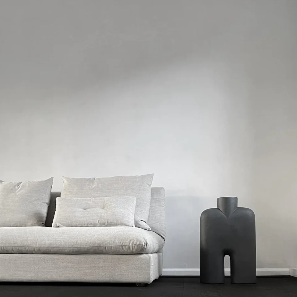 眼鏡蛇花瓶,高型 - 黑色