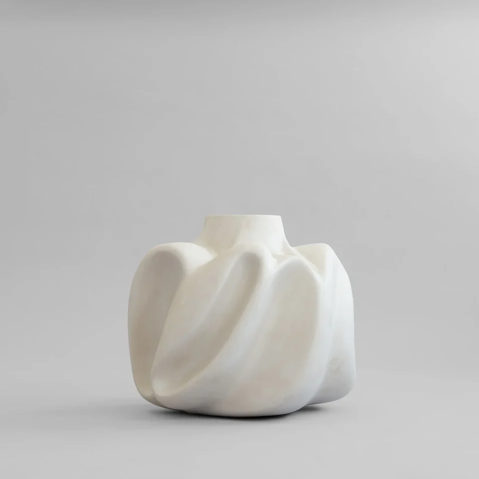 侘寂花瓶,大 - 白樺色