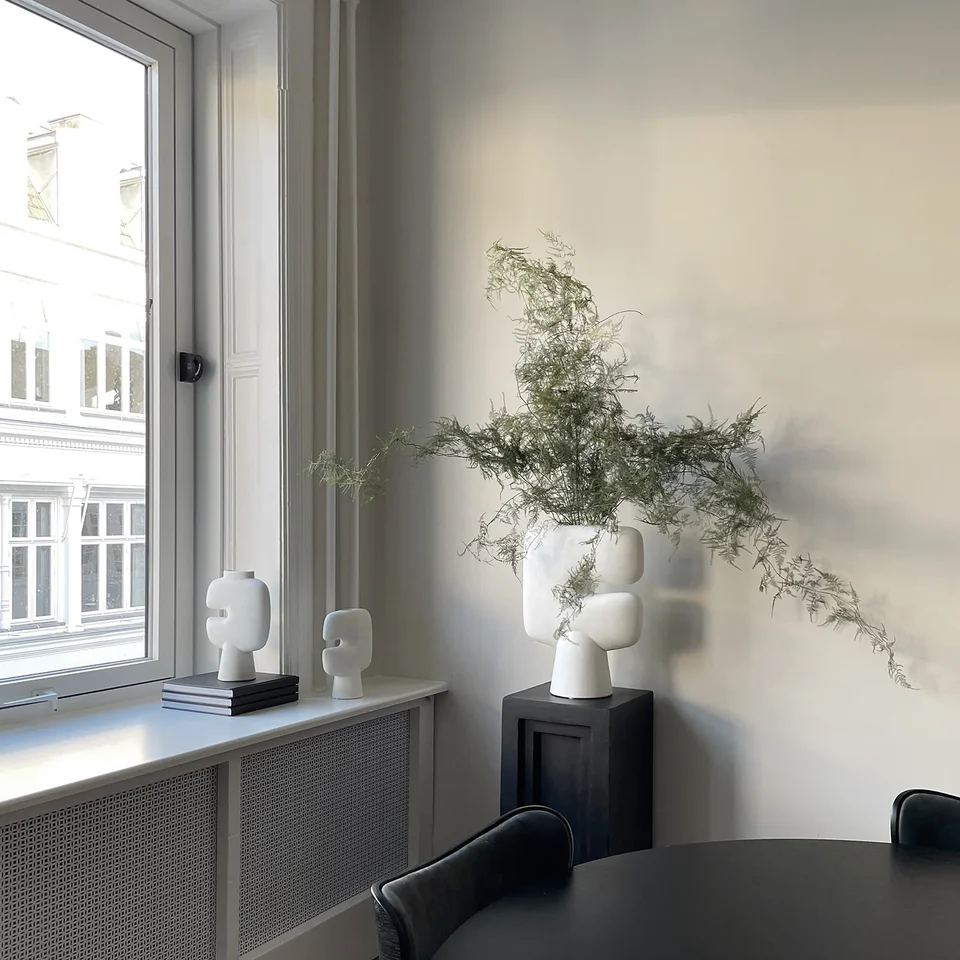 部落花瓶,迷你 - 骨白色