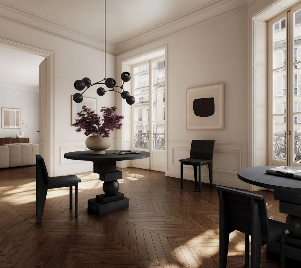 Kabin 圓形花瓶,寬口 - 沙色