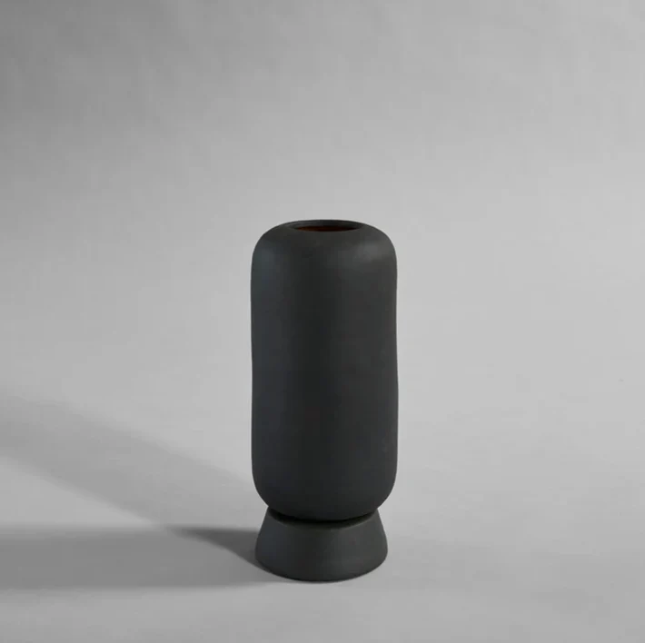 Kabin 圓形花瓶,小 - 黑色