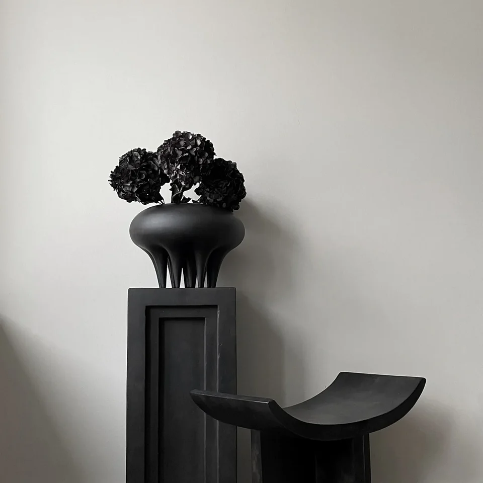 美杜莎花瓶,大 - 咖啡色