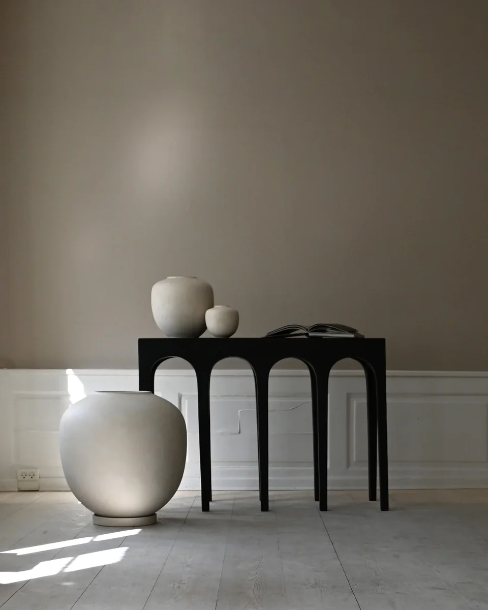 素直花瓶,大 - 白樺色