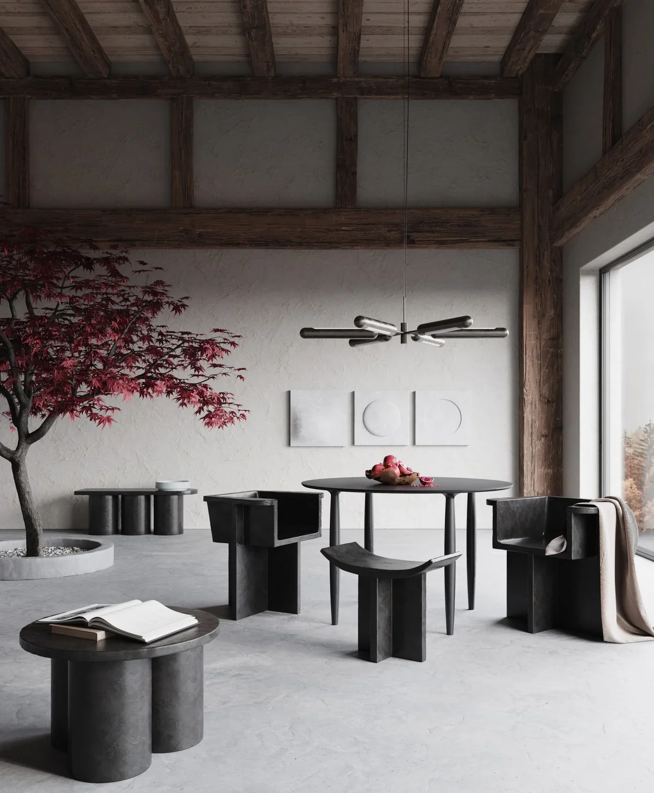 Brutus凳 - 咖啡色