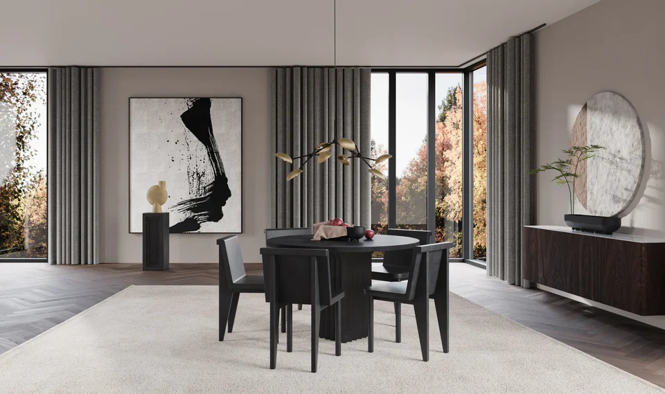 Arc拱形餐桌 - 咖啡色