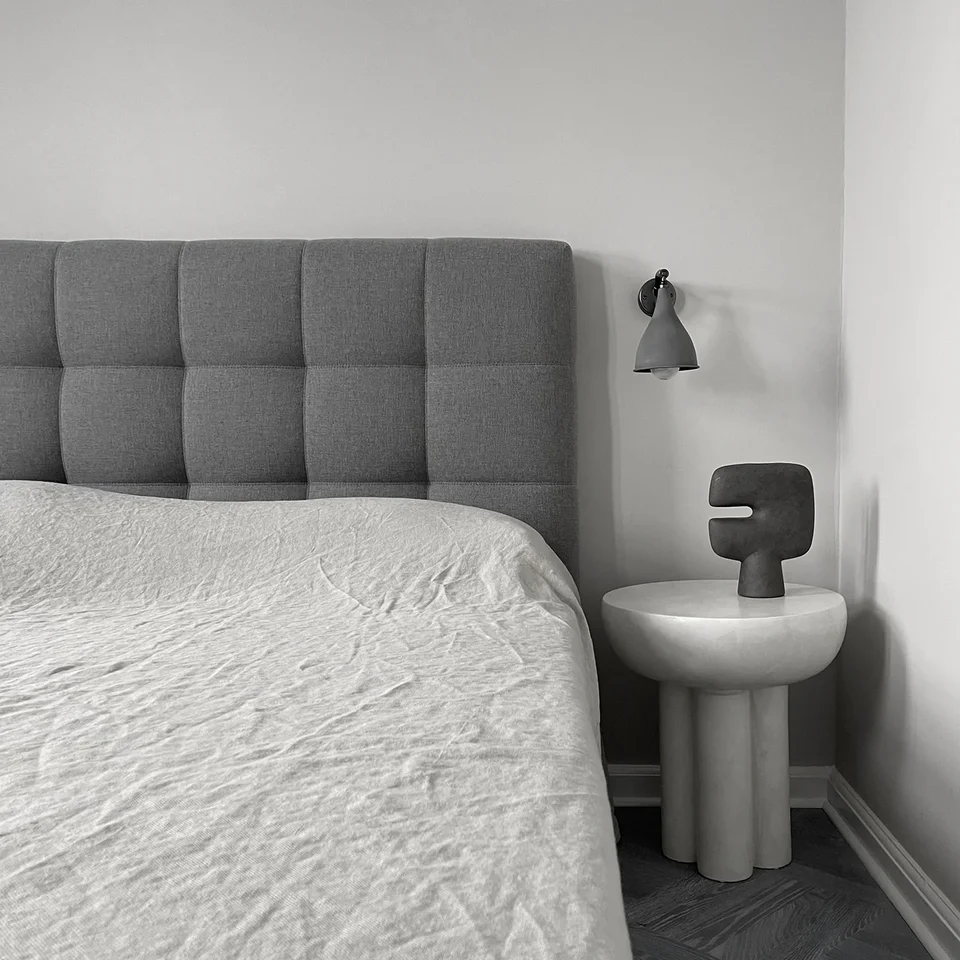 皇冠桌,高 - 骨白色