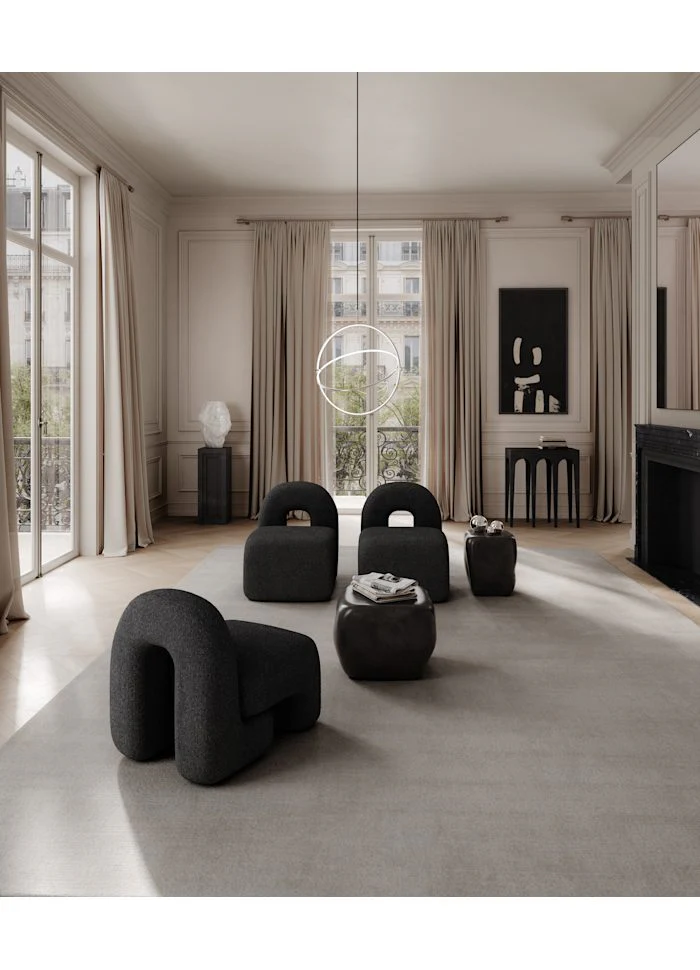 Ishi 咖啡桌, 小 - 亮面咖啡色