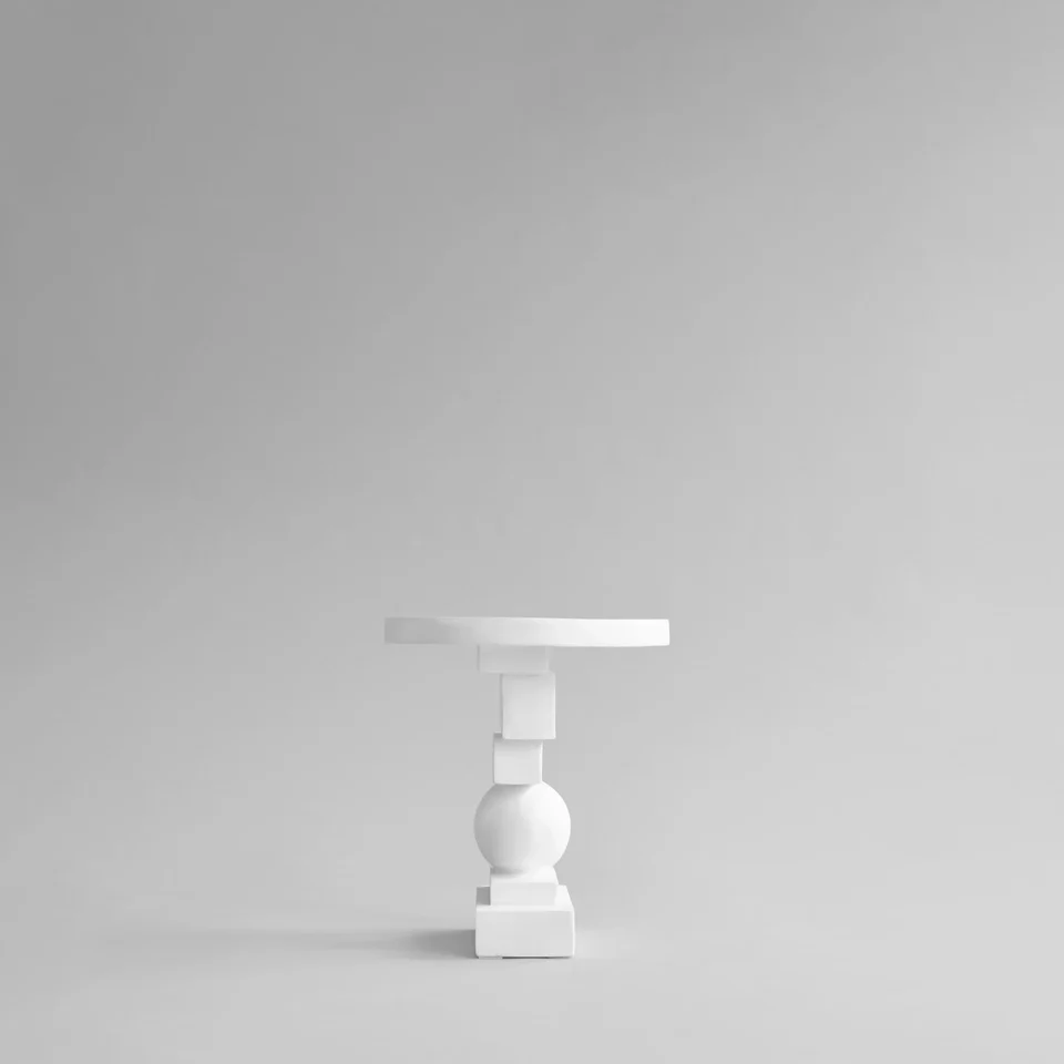 Artist邊桌 - 骨白色