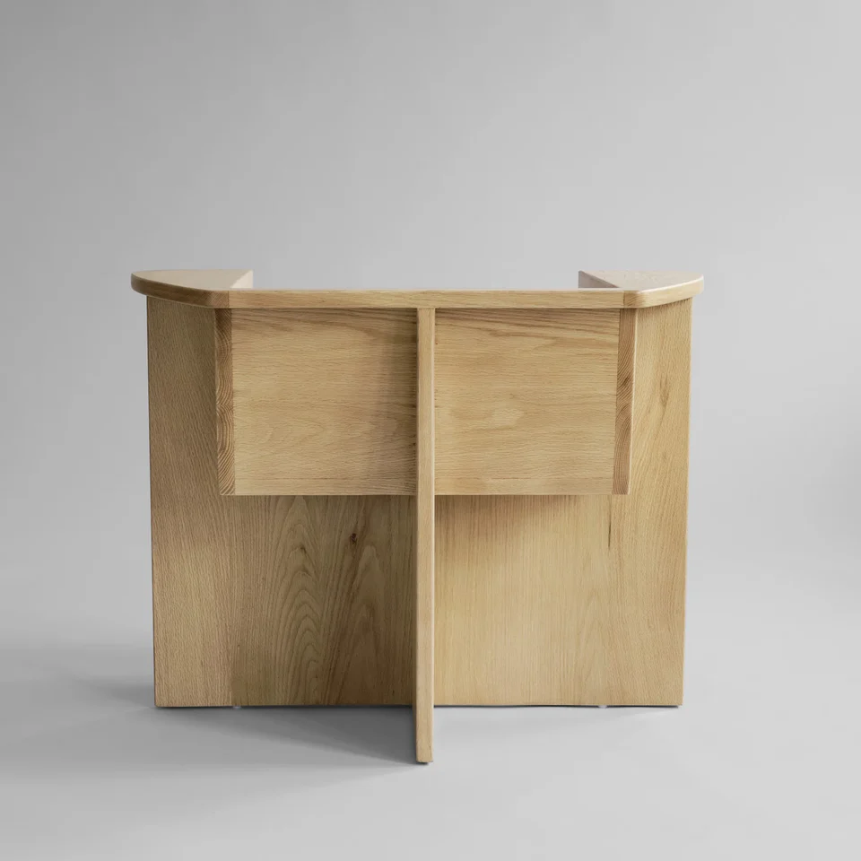 Brutus休閒椅 - 天然橡木