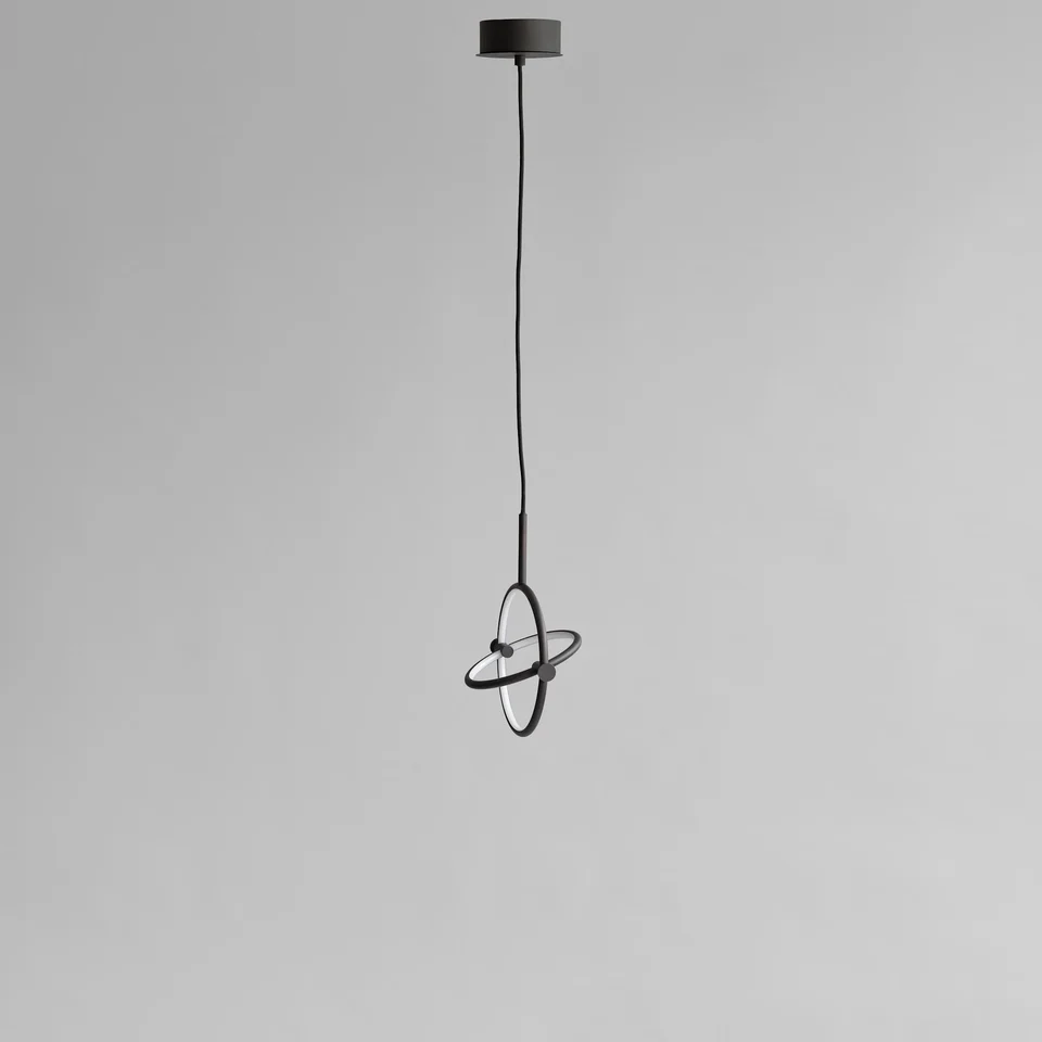 圓環吊燈,迷你 - 燒黑色