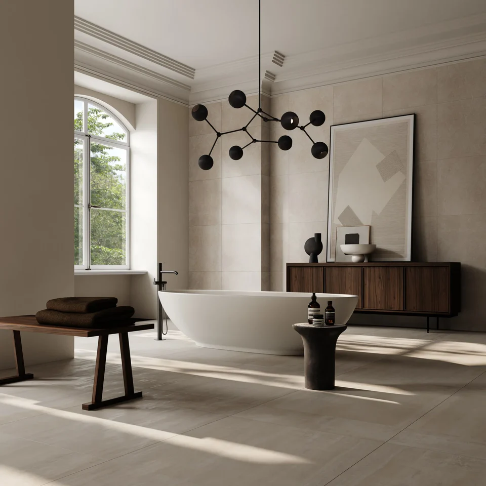 滴形圓球吊燈,大 - 燒黑色